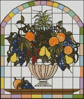 Stained Glass Fruit Bowl